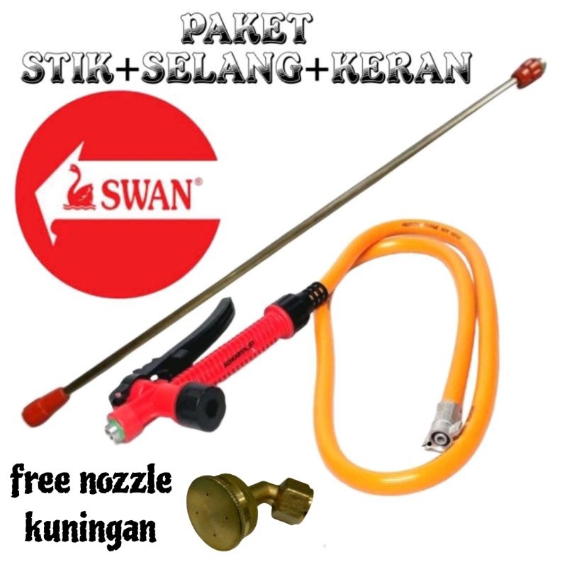 PAKET KRAN SELANG STIK SWAN 14 LITER 17LITER/ SPRAYER SWAN/ SPRAYER SWAN