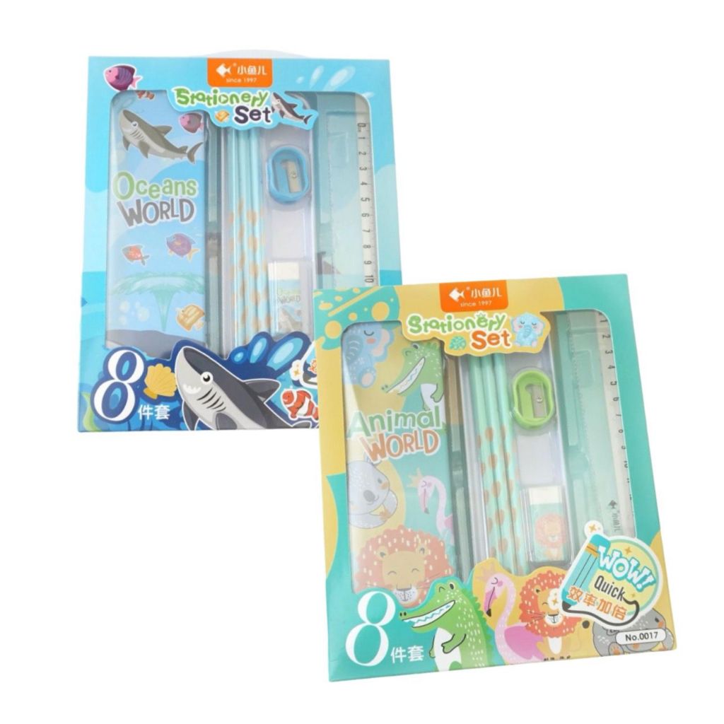 

PENSIL SET SHARK OCEAN / SET PENSIL ANIMAL JUNGLE / PENSIL SET LENGKAP