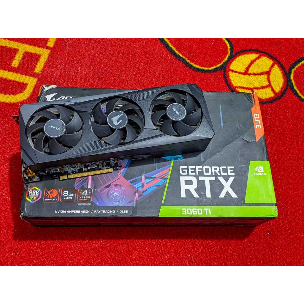 VGA GIGABYTE GEFORCE RTX 3060 Ti 8G AORUS ELITE 8GB DDR6 256 BIT LHR