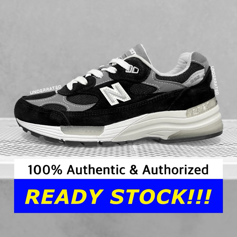 New Balance 992 Black Grey 100% Original Made In USA