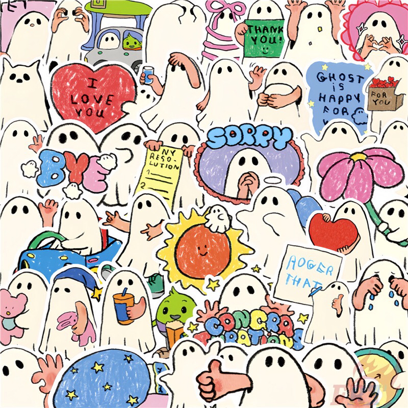 

50 PCS STICKER PACK GHOST CLUB / DECAL LAPTOP STICKER