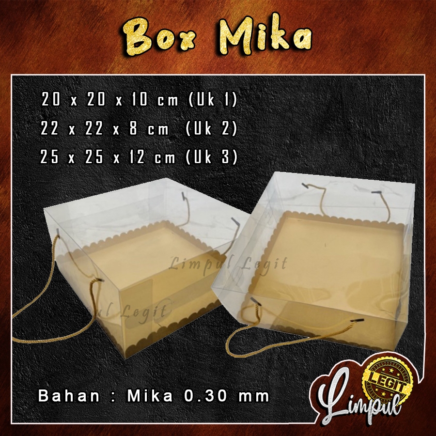 

BOX MIKA | Dus Cake Packaging | Kemasan Kue Lapis | Box Kue Bolu Tart | Box Die Cut dan Easy Usage