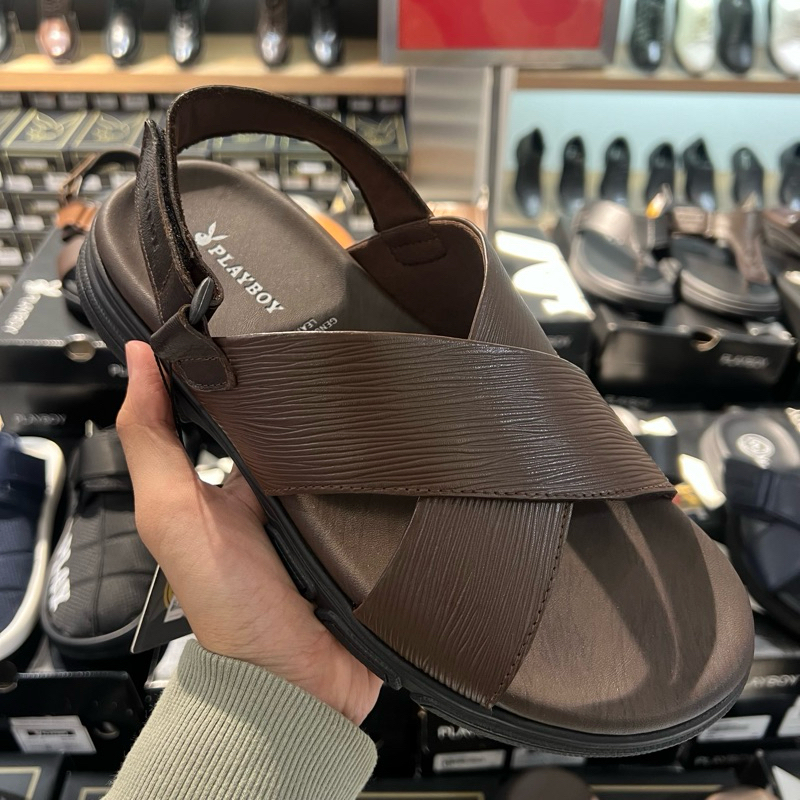 PLAYBOY ORIGINAL sepatu sandal pria KULIT ASLI KUALITAS KULIT PALING WAHID