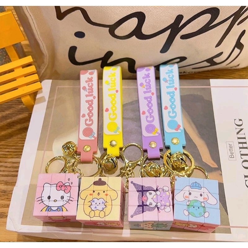 Gantungan Kunci Premium Sanrio / Ganci Rubik Sanrio Lotso