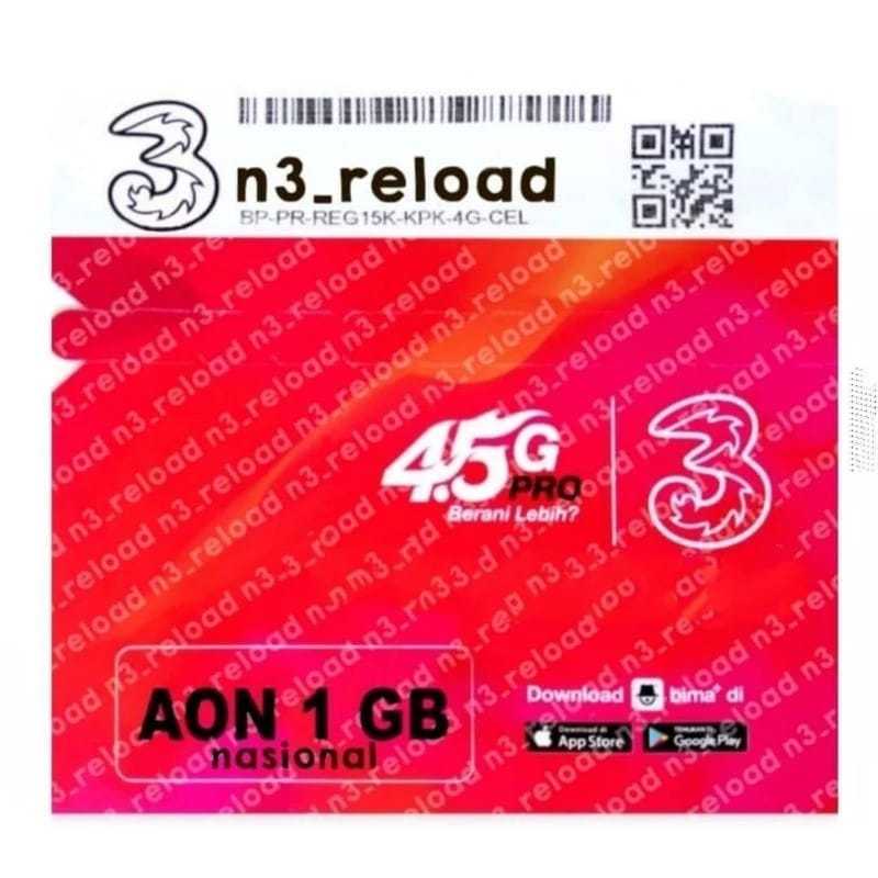 Perdana Tri Aon 1GB & 2GB Nasional