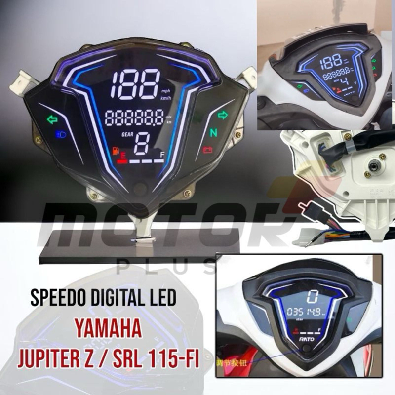 Speedometer Speedo Meter Spido Meter Speedo Meter Kilometer Assy Digital Yamaha Jupiter Z1 ALL SEMUA TAHUN PNP Tinggal colok