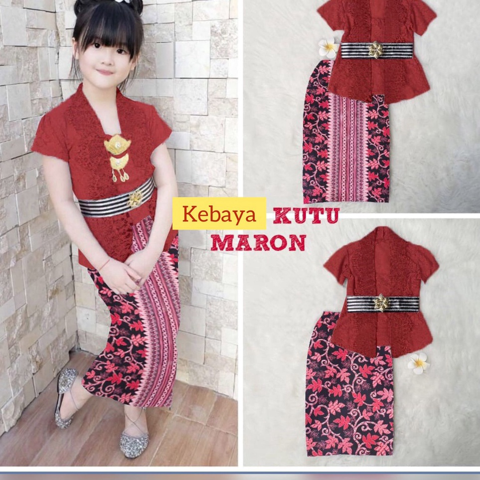 Diminati Baju Kebaya Anak Kebaya Anak Perempuan Setelan Kebaya Anak Brukat Kebaya Batik Anak Baju Ad
