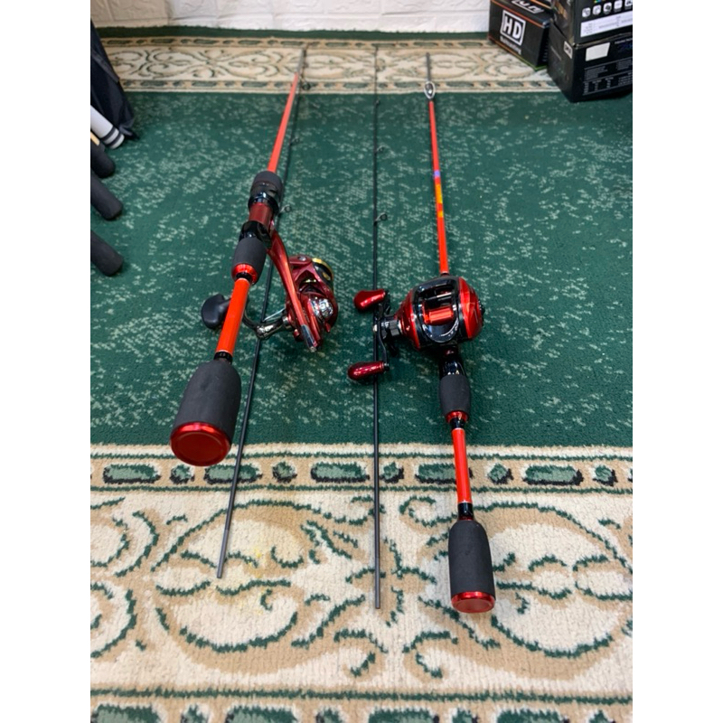 joran UL zorro chunin 1.8M Lentur solid set reel dragcliker dan power handle