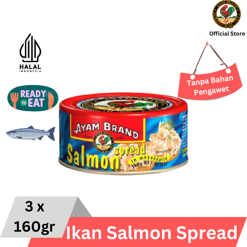 

Ayam Brand - Ikan Salmon Kaleng Spread 3 pcs 160gr