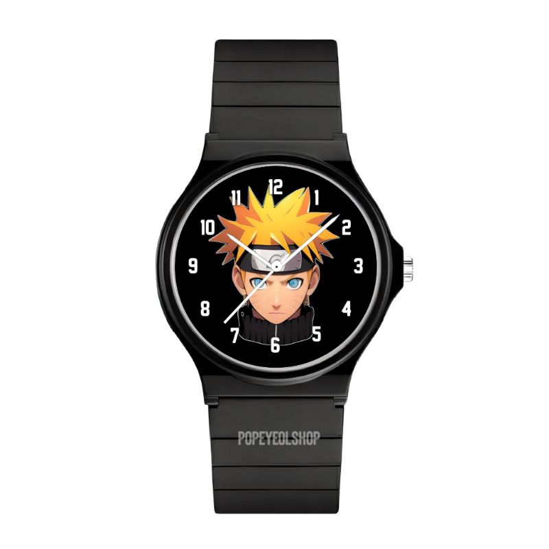 Jam Tangan Anak Naruto Ukuran Kecil - Hitam