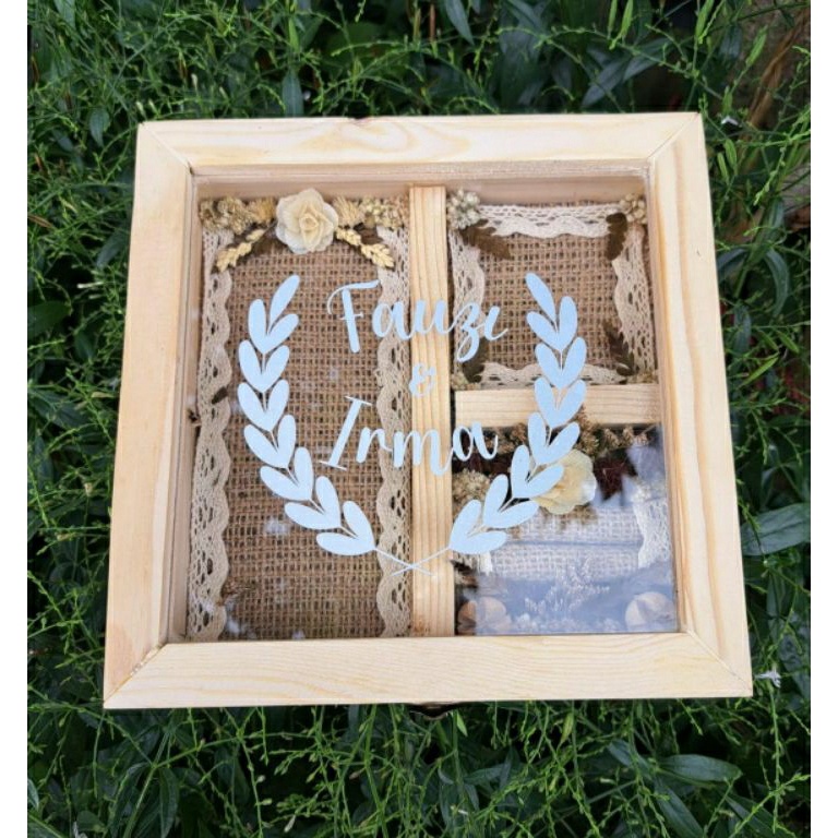 Menarik KOTAK PERHIASAN HIAS  KOTAK KAYU UANG MAHAR 3 IN 1  KOTAK UANG DAN PERGIASAN  KOTAK UANG DAN