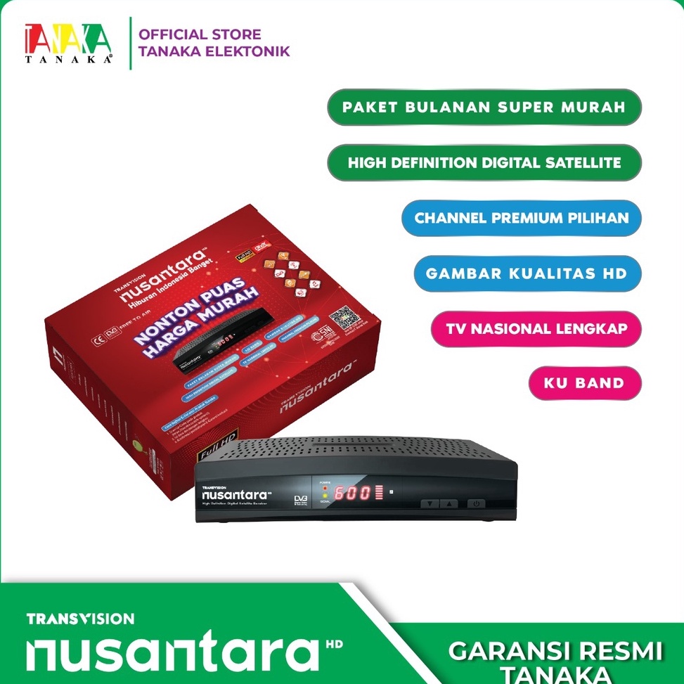RECEIVER TRANSVISION NUSANTARA HD MERDEKA w Kemasan Baru