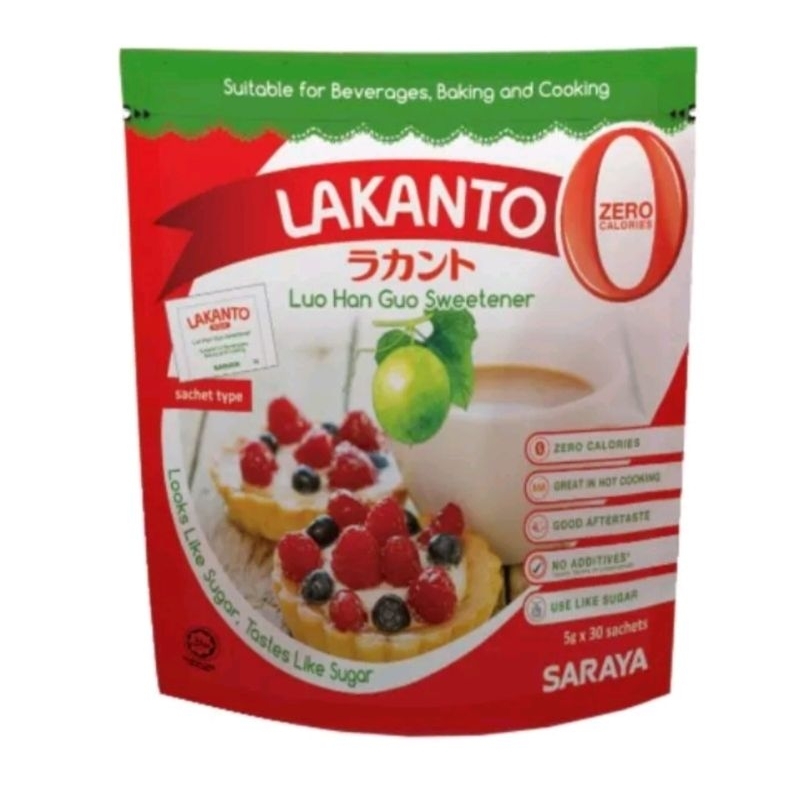 

LAKANTO Classic Lou Han Gou Sweetner Sachet Type (5g x 30)