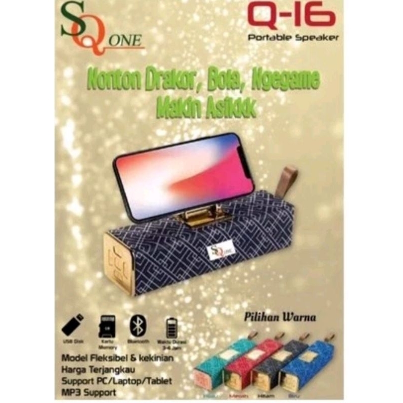 Speaker Portable Bluetooth SQ ONE Q16 mini Audio Murah