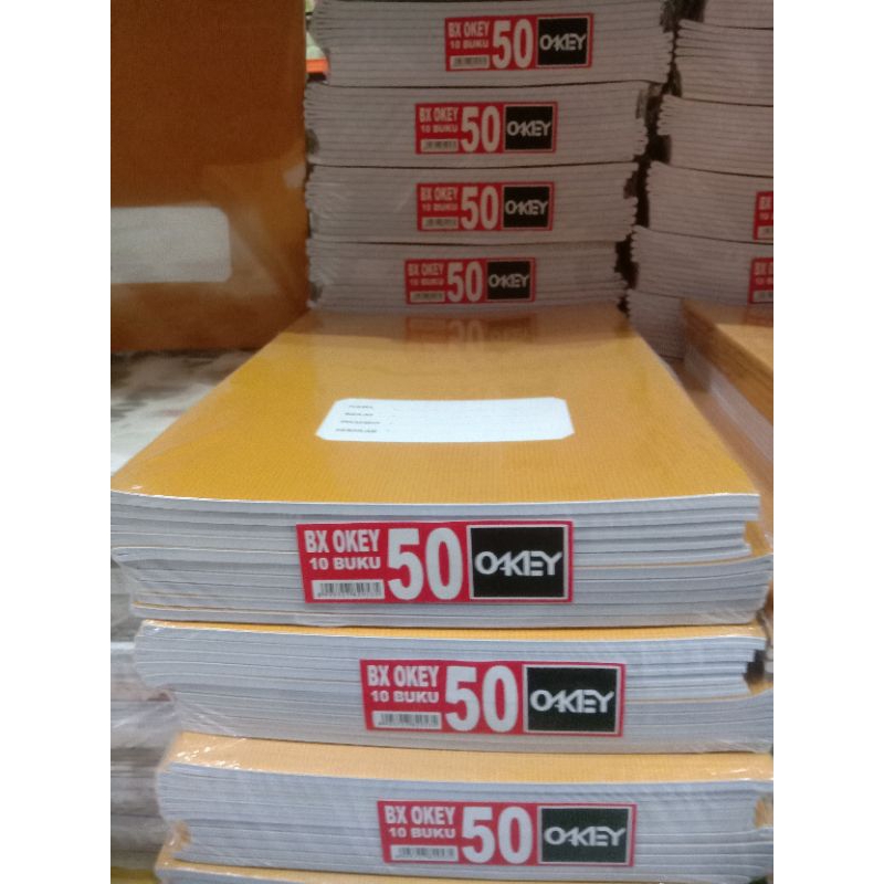 

Okey Buku Tulis Boxy 50 Panjang isi 10 Pcs