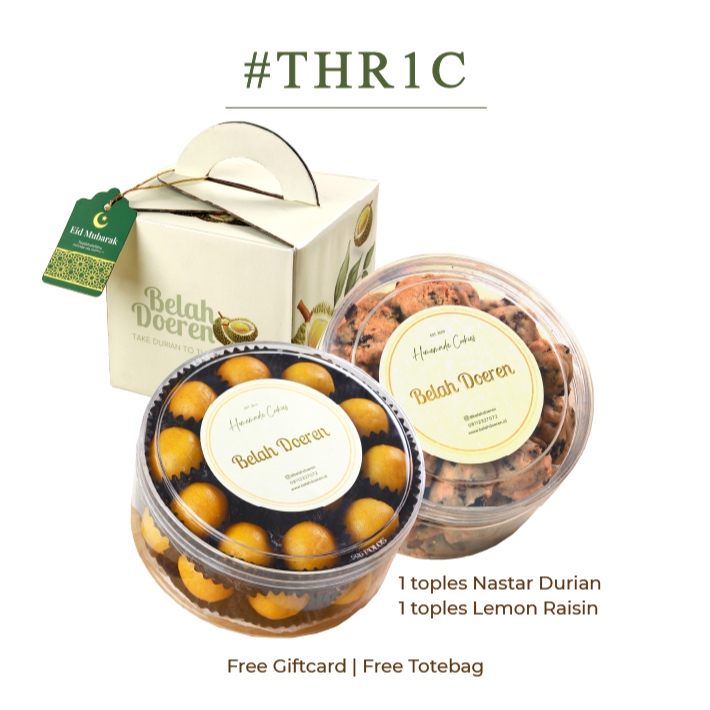 Classic Hampers Belah Doeren - THR 1C Durian Nastar & lemon Raisin