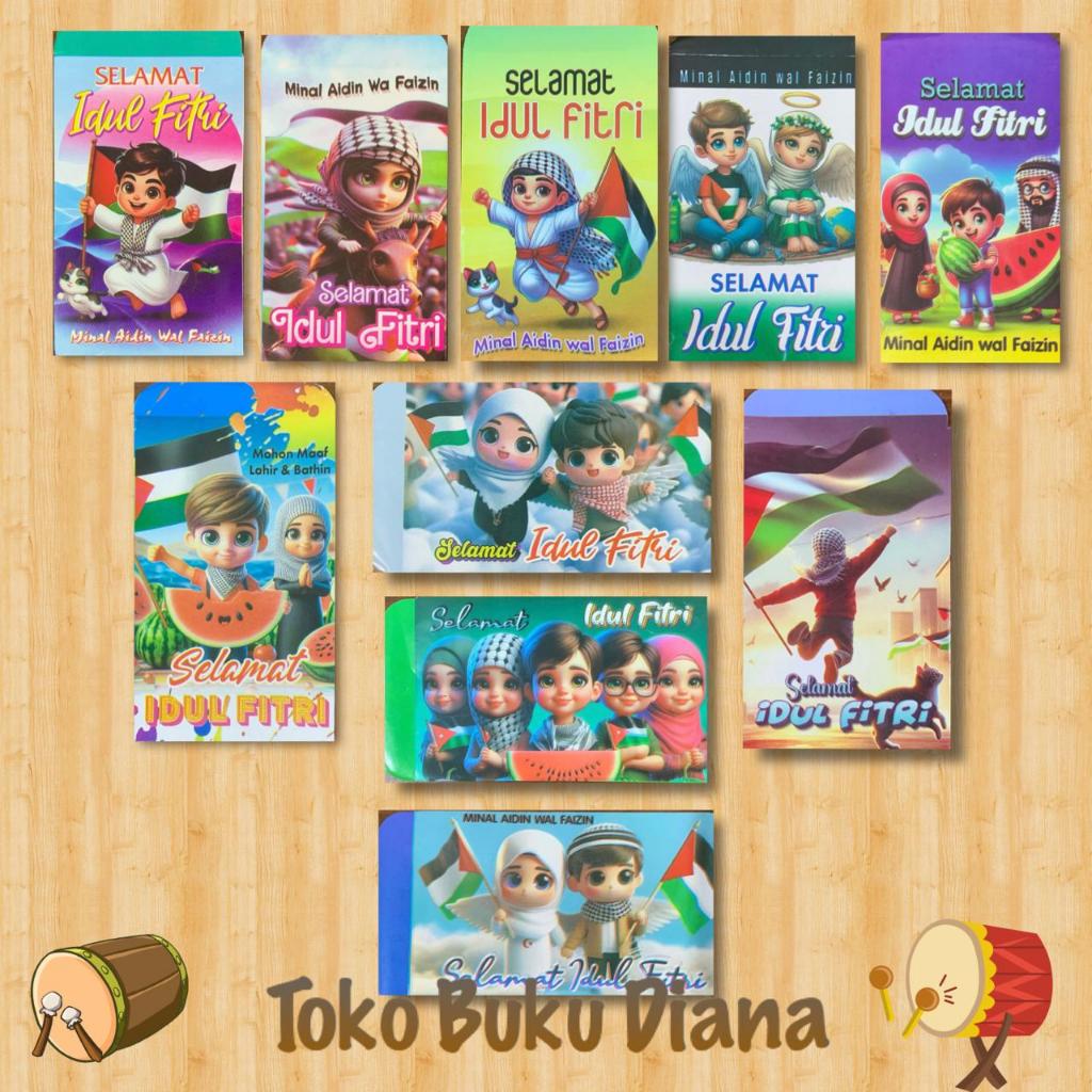 

Amplop Idul Fitri Palestine Kecil / Angpau Lebaran isi 100 pcs