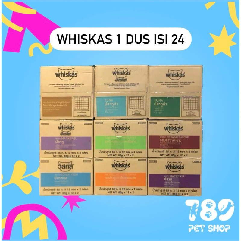 Makanan Basah WHISKAS POUCH 1 DUS ISI 28 Pcs