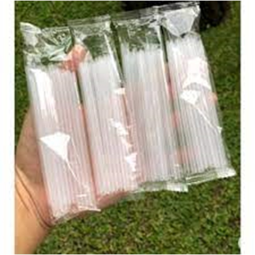Sedotan Aqua Gelas Eceran / Sedotan Aqua Bening