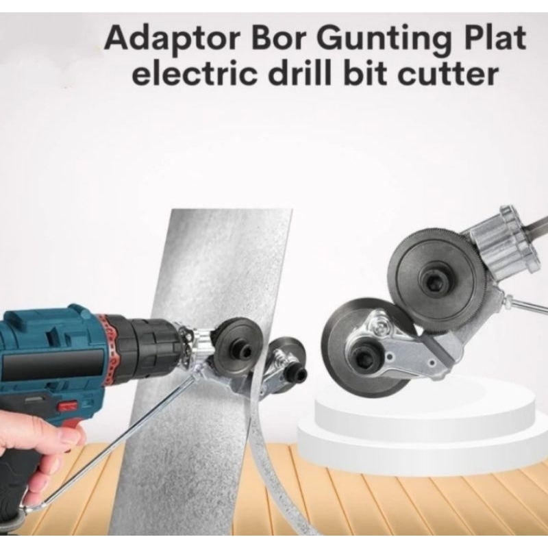 Adaptor Mesin Bor Gunting Plat Tipis Bor Pemotong Plat Seng