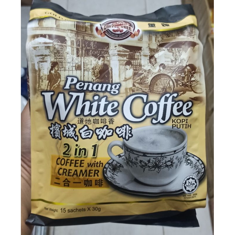 

Coffee Tree Penang White Coffee with Creamer 2in1 Premixed 15s