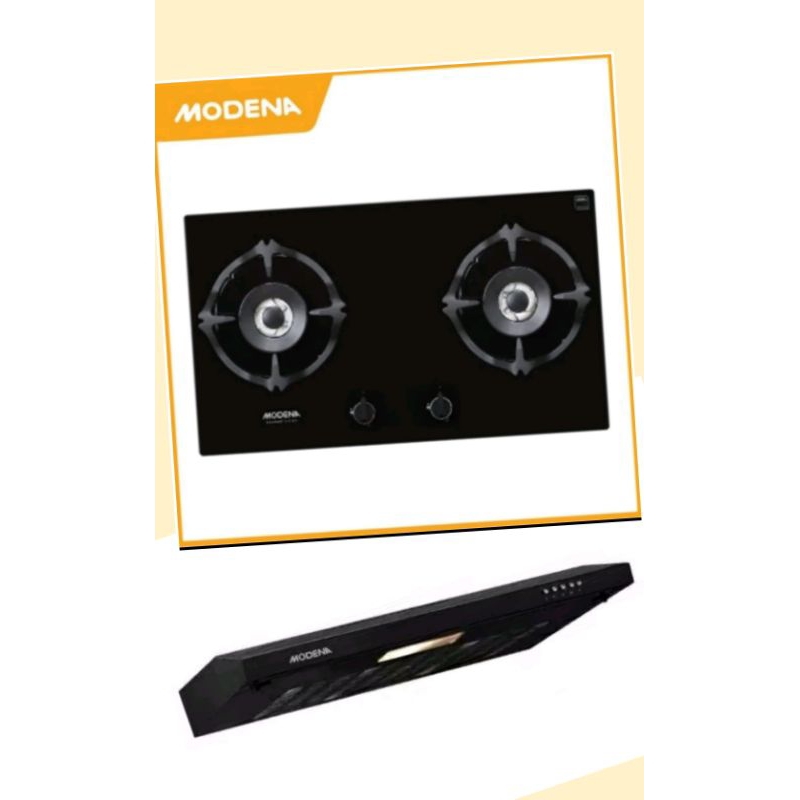 (Promo) Paket Kompor gas tanam modena Bh 2727 dan Cookerhood Px 7001 / Modena Px 7111