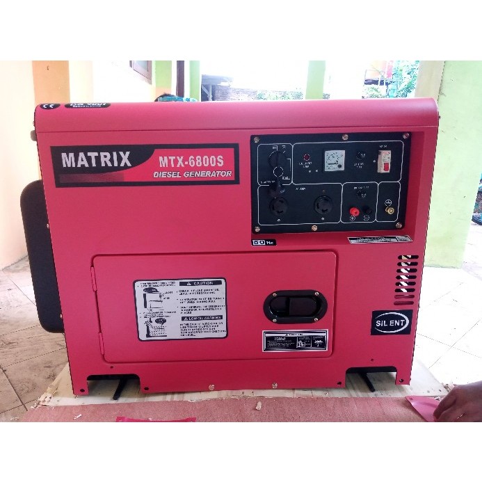 Generator Listrik / Genset Diesel Matrix MT 6800 S - 5000 watt