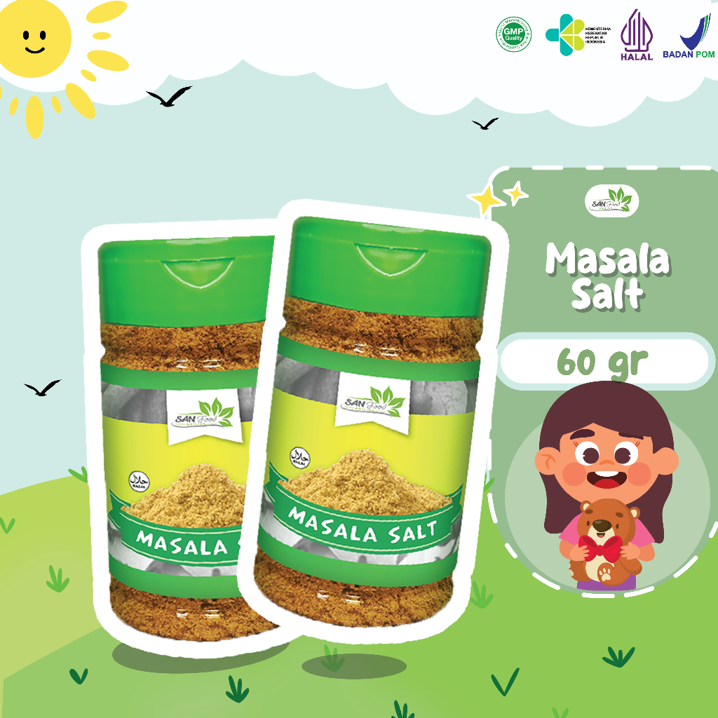 

SANFOOD BRILIAN Masala Salt Garam Masala 70gr Kemasan Botol Rempah Rempah Masakan India
