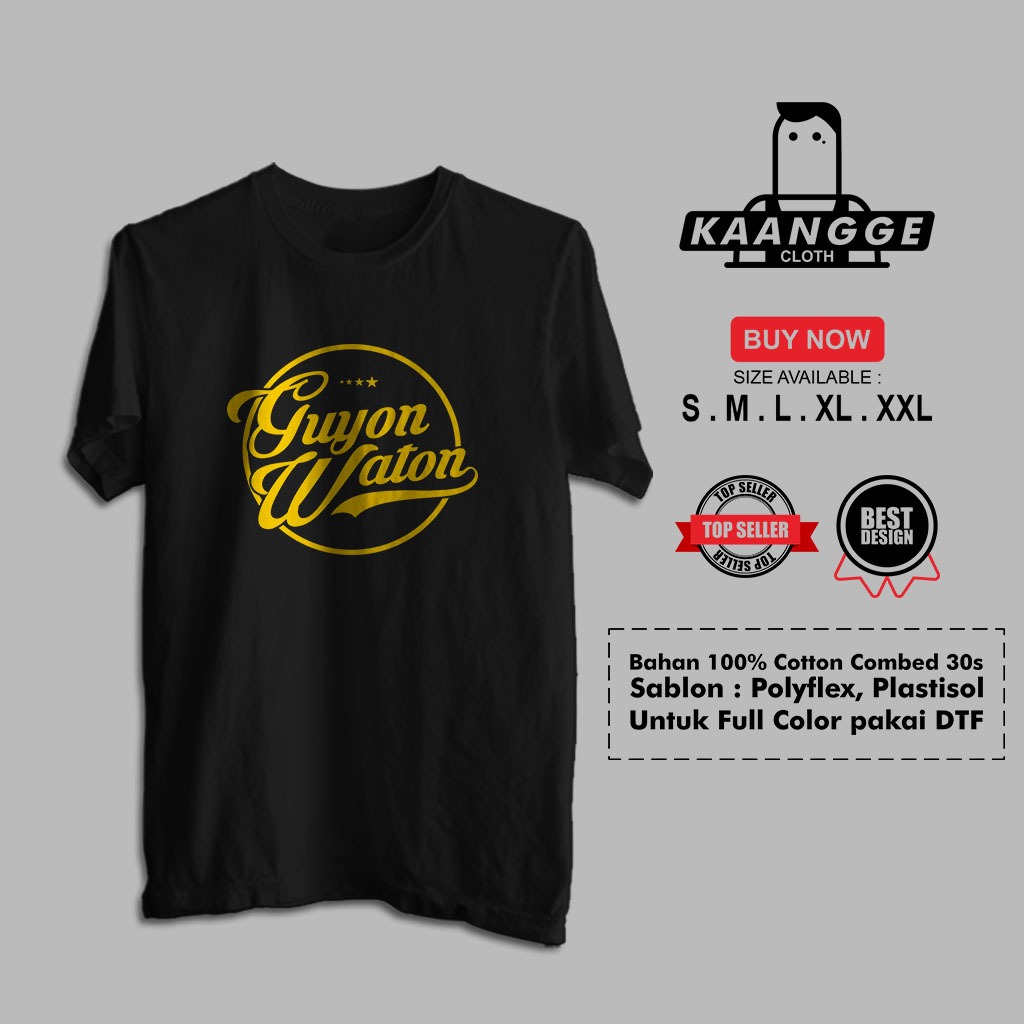 Kaos Guyon Waton Logo Baju Distro