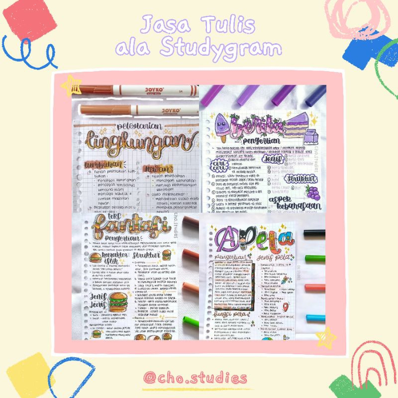 

JASA TULIS TANGAN ALA STUDYGRAM | CHO.STUDIES