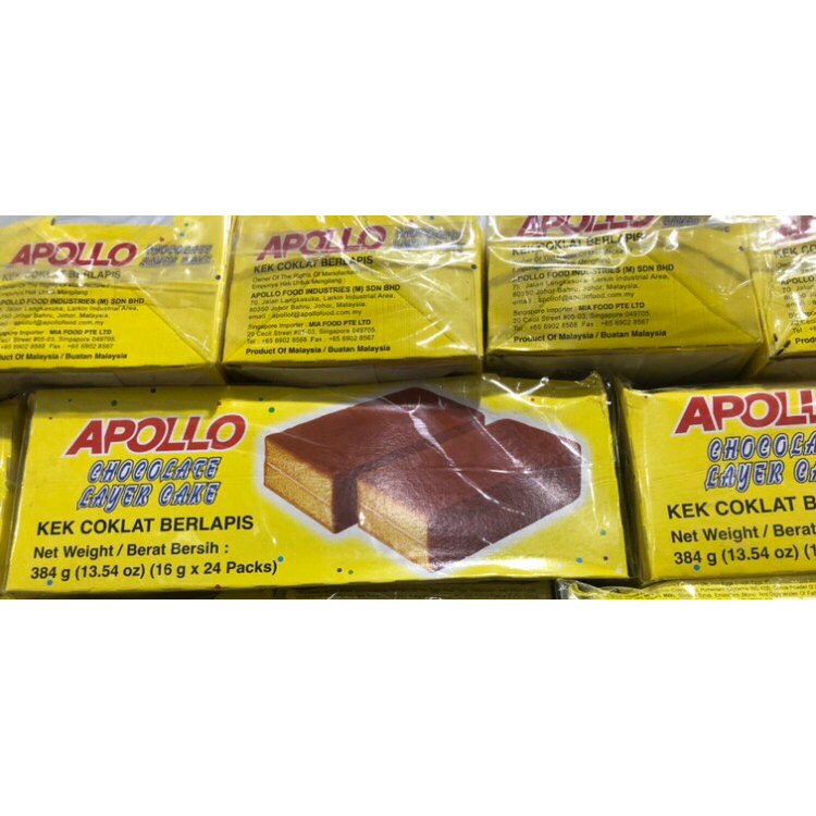 

apollo cake coklat berlapis exp 12/25