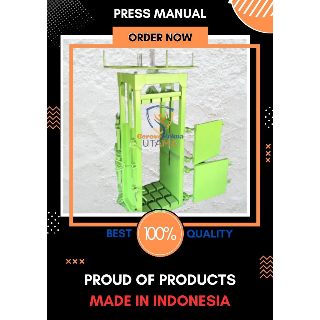 Mesin Pres Kardus Manual / Mesin Press Kaleng / Mesin Press Plastik
