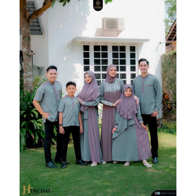 Sarimbit Hiromi by Emka hijab warna Jade green