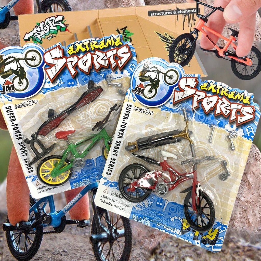 Mainan Extreme Sport Tech Deck Sepeda Mini Jari BMX Finger Bike Single