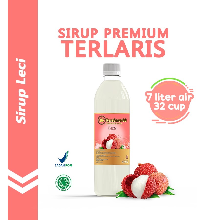 

Sirup Rasa Leci / Lychee Minuman Sirop Flavoured Syrup Halal 640 ml RAJA SIRUP 88