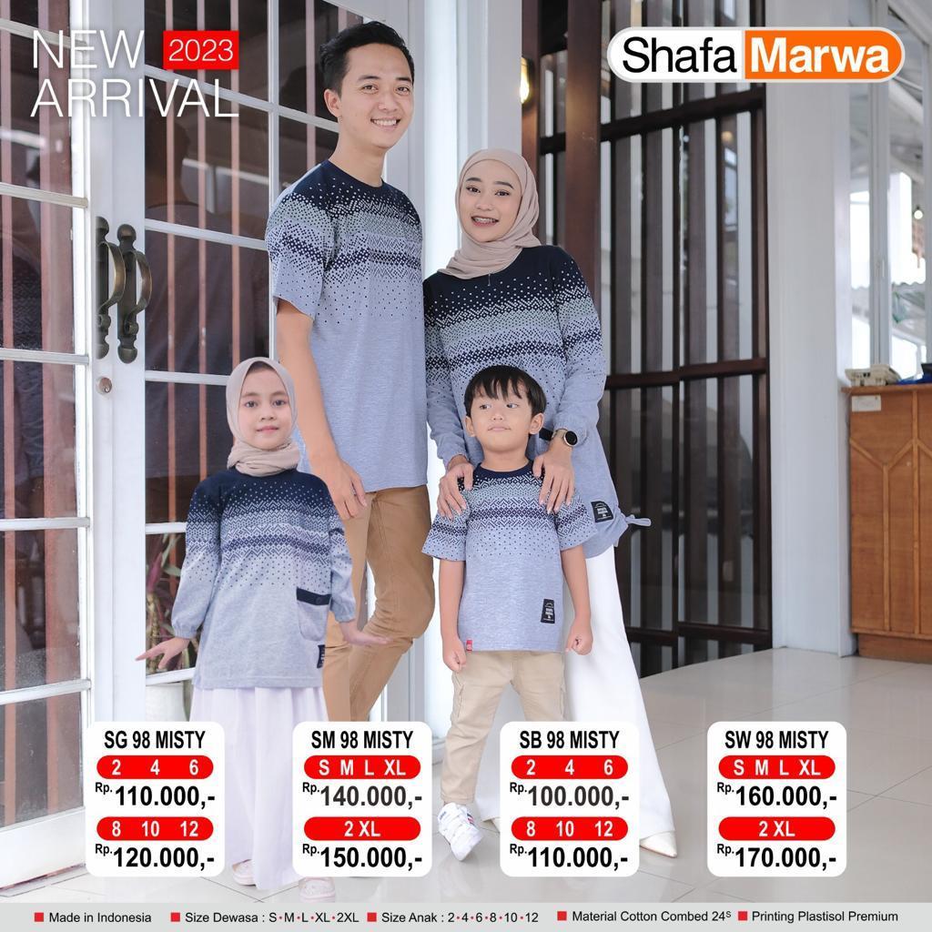 KAOS COUPLE KELUARGA ATASAN TUNIK BAJU SARIMBIT SHAFA MARWA