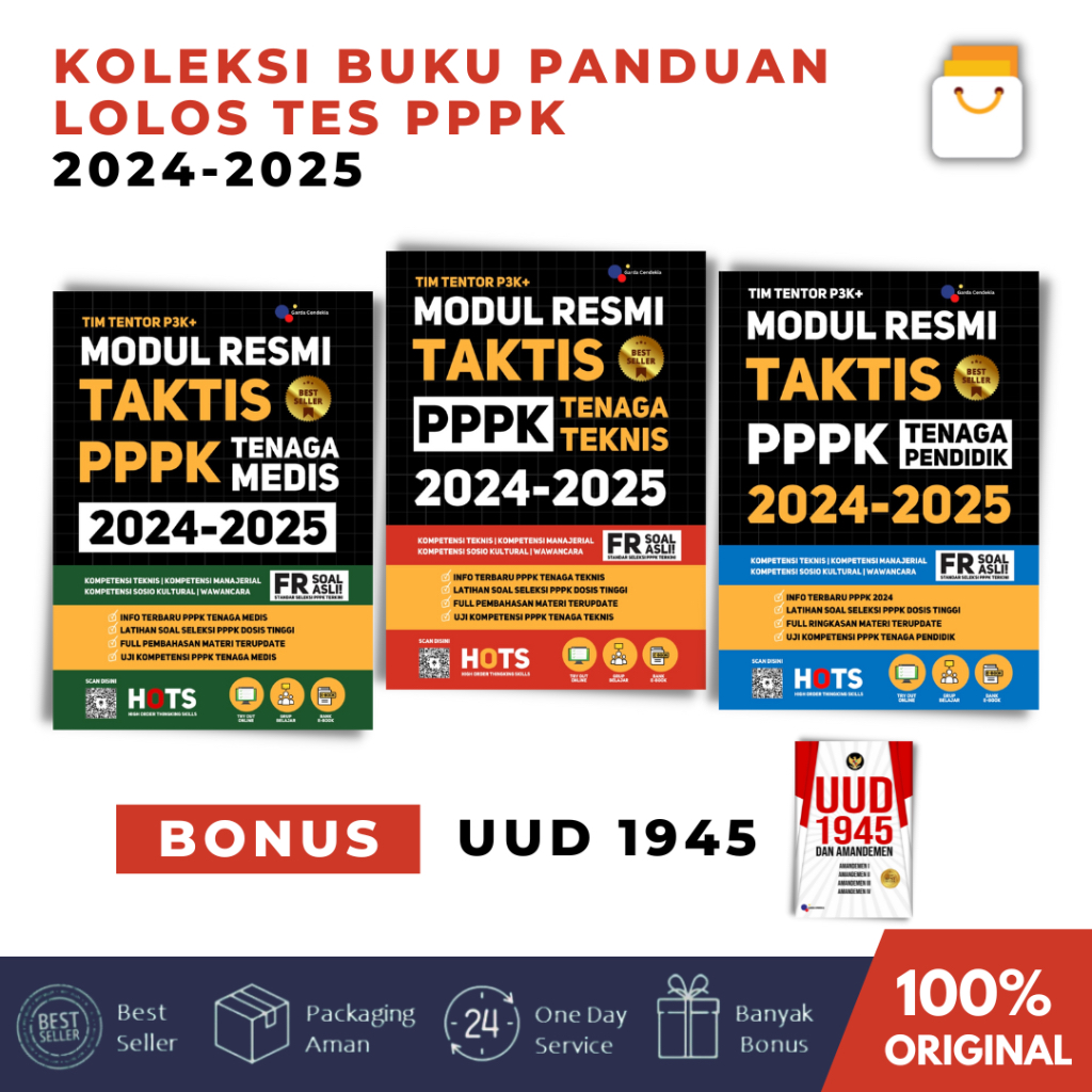 Paket Lengkap Buku Pppk Best Seller / Pppk Tenaga Teknis / Pppk Tenaga Medis / Pppk Tenaga Pendidik