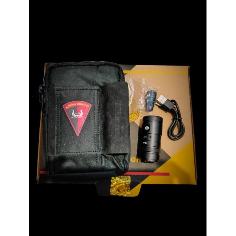 Tas hp handphone / tas pinggang brimob polri support kopel tas hp senter dll