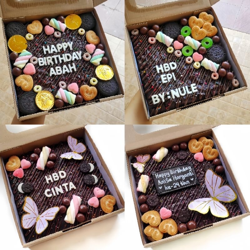 

Brownies Fudgy Costumize (medium) | Customize Birthday, Congrats, dll Cibinong