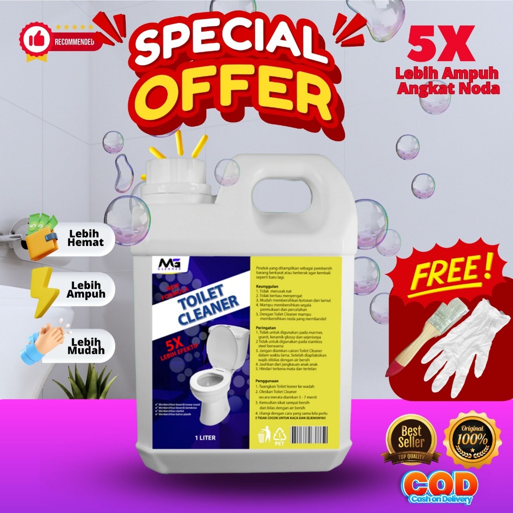 	 MG Pembersih Kerak Kamar Mandi / Cairan Pembersih Toilet Closet WC Wastafel ukuran 1 liter	