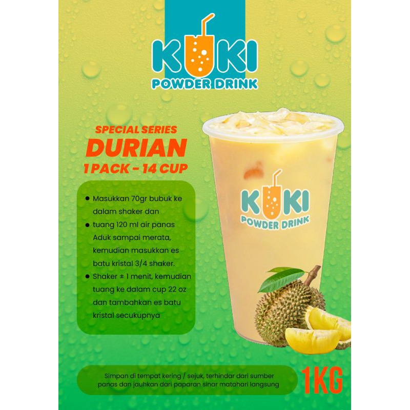 

DURIAN 1000gr BUBUK MINUMAN PREMIUM