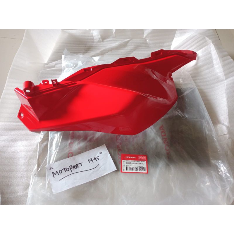 COVER TANGKI KANAN CBR150R K45R MERAH ORI AHM