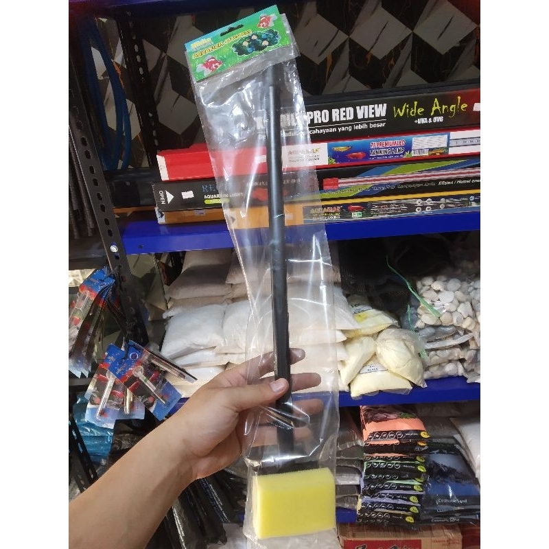 ALAT PEMBERSIH KACA AQUARIUM // TONGKAT PEMBERSIH KACA