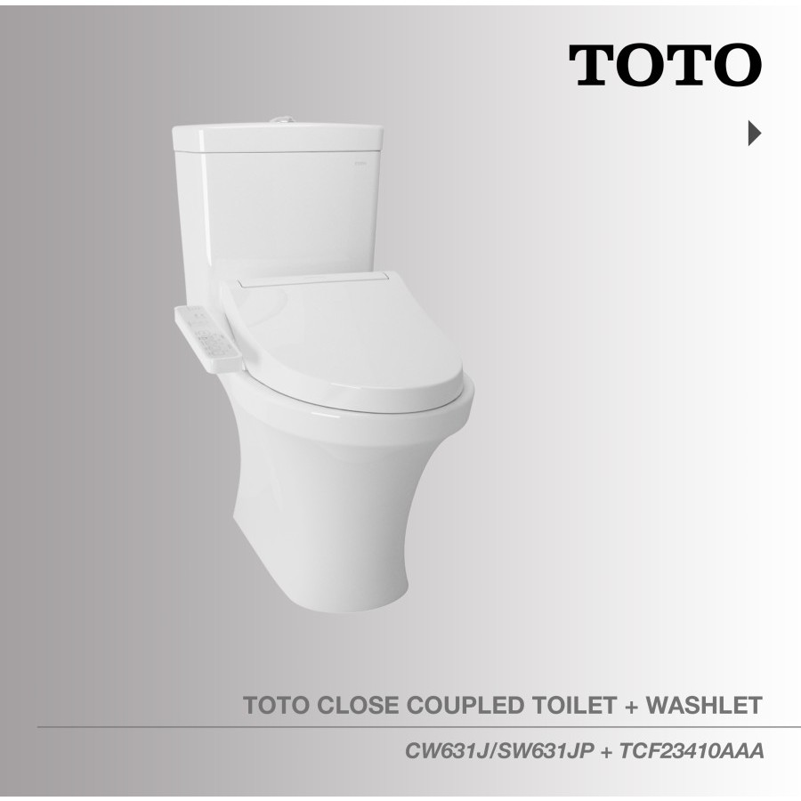TOTO Closet CW631J/SW631JP+TCF2341 | Closet Duduk - Kloset Duduk