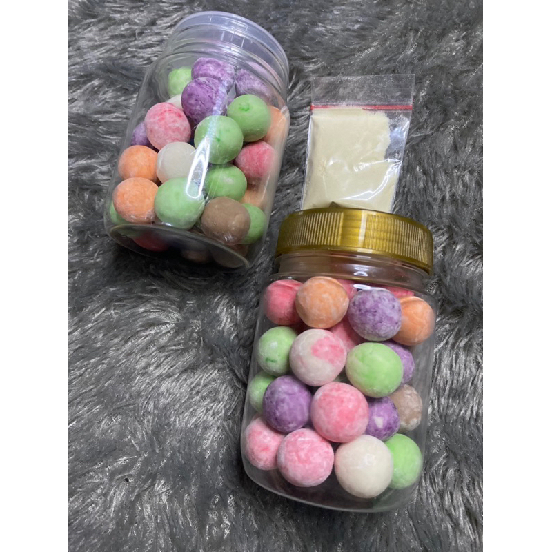 

Bola susu rainbow dancow kemasan topless