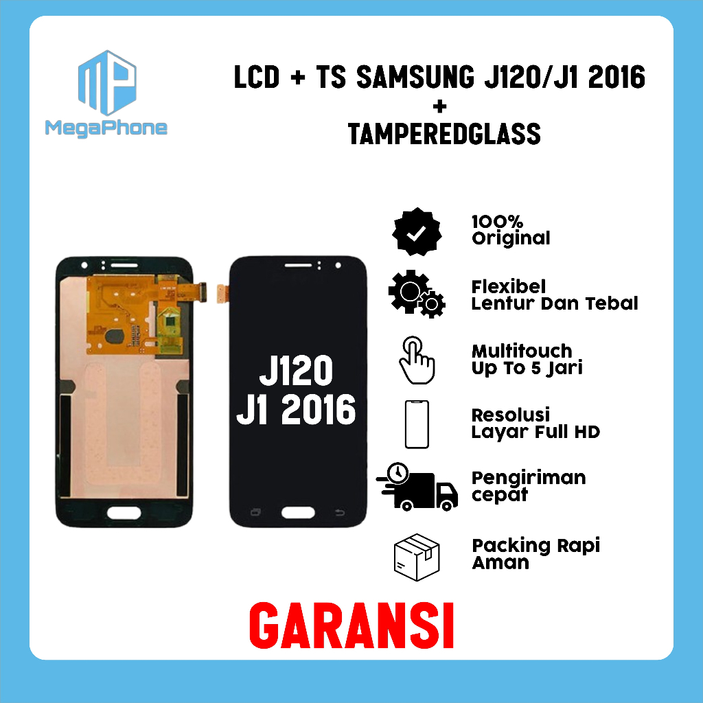 LCD + TS SAMSUNG J120/J1 2016 ORI FULLSET GARANSI