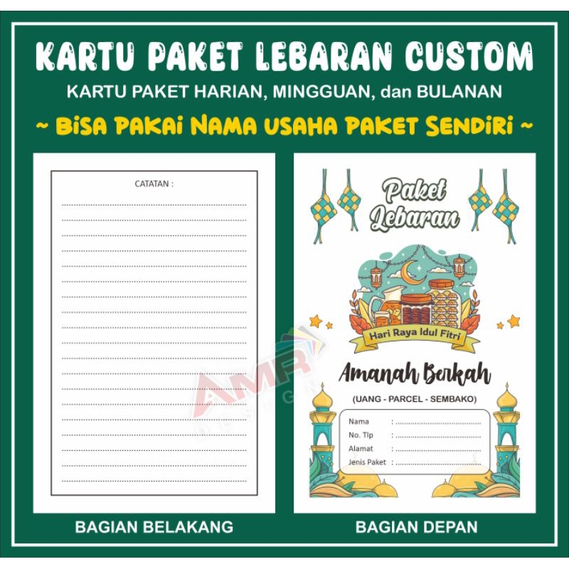 Kartu Paket Lebaran CUSTOM