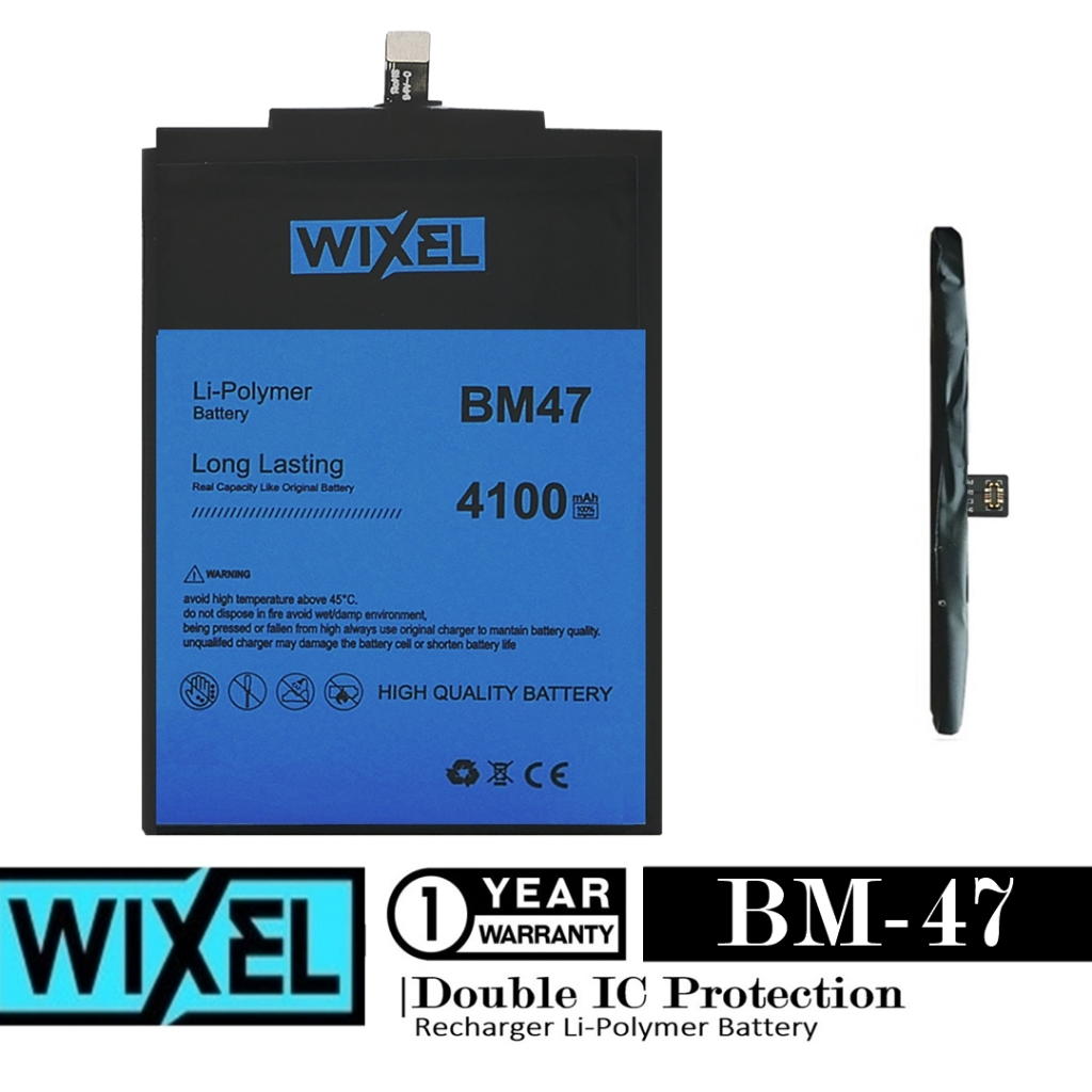 Baterai Wixel Redmi 4X Prime Santoni Redmi 3X BM47 BM-47 Double IC Protection