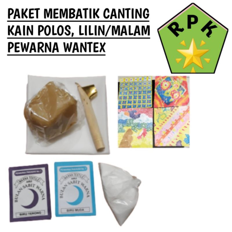 

Paket membatik canting kain 50x50