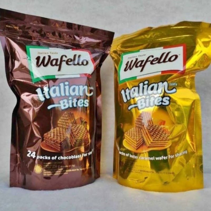 

Roma Wafello Wafer Italian Bites Pouch isi 24 pcs